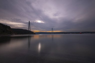 Yavuz Sultan Selim Köprüsü, İstanbul, Türkiye. 3. Boğaz Köprüsü ve Kuzey Marmara Otoyolu.