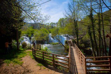 Martin Brod 'un Şelaleleri Una Ulusal Parkı, Bosna-Hersek' te