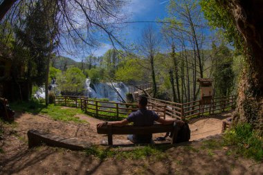 Martin Brod 'un Şelaleleri Una Ulusal Parkı, Bosna-Hersek' te