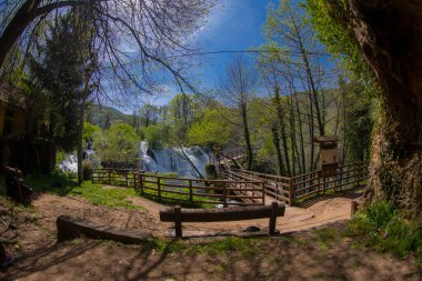 Martin Brod 'un Şelaleleri Una Ulusal Parkı, Bosna-Hersek' te
