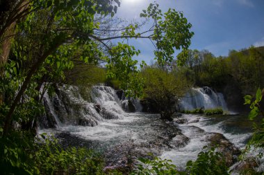 Martin Brod 'un Şelaleleri Una Ulusal Parkı, Bosna-Hersek' te