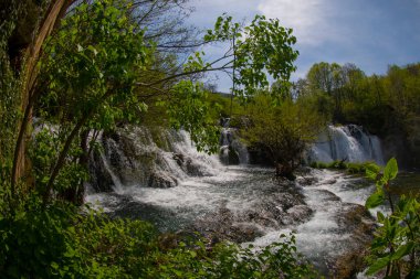 Martin Brod 'un Şelaleleri Una Ulusal Parkı, Bosna-Hersek' te
