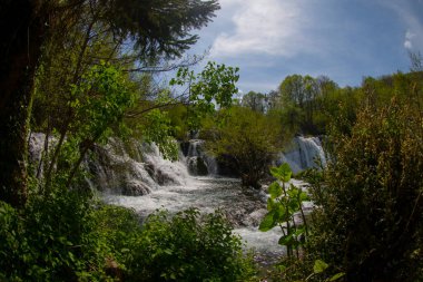 Martin Brod 'un Şelaleleri Una Ulusal Parkı, Bosna-Hersek' te