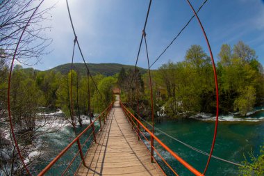 Martin Brod 'un Şelaleleri Una Ulusal Parkı, Bosna-Hersek' te