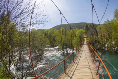 Martin Brod 'un Şelaleleri Una Ulusal Parkı, Bosna-Hersek' te