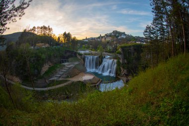 Pliva şelale, Jajce, Bosna Hersek
