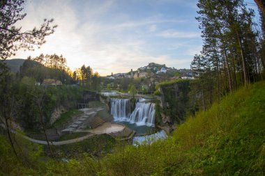 Pliva şelale, Jajce, Bosna Hersek