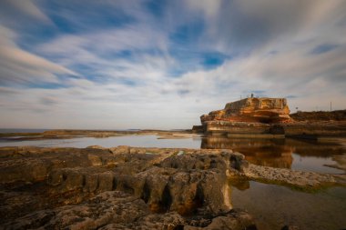 Kefken Pink Rock Cliffs, close up. Kandira, Kocaeli.