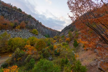Basalt cliffs. Boyabat, Sinop Turkey
