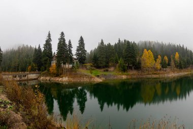 View of small Akgl Lake in Sinop Ayanck. Turkey