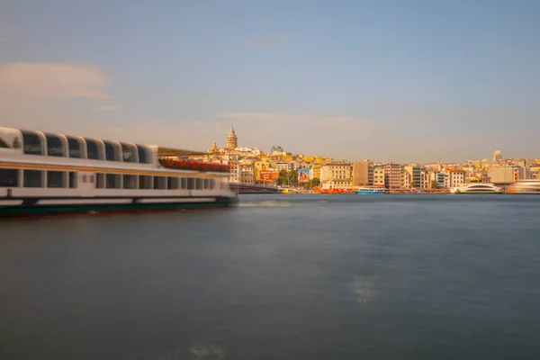 Los Ferries Históricos Región Eminn Estambul Fueron Fotografiados Con Técnica — Foto de Stock
