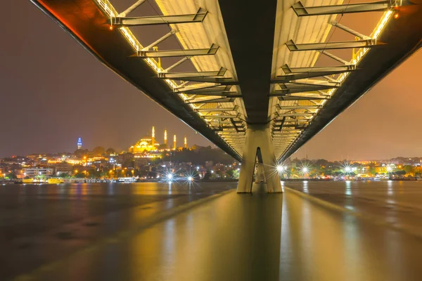 Blick Auf Die Hali Metrobrücke Die Azapkap Beyolu Und Unkapan — Stockfoto