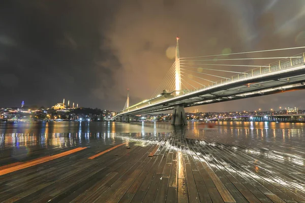 Vue Pont Métro Hali Reliant Azapkap Beyolu Unkapan Fatih Halic — Photo