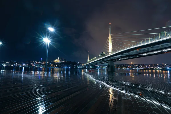 Міст Галі Єднує Азапкап Бейолу Ункапан Фатіх Халічний Метрополітен — стокове фото