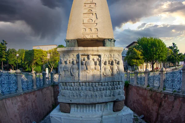 Obelisk Des Theodosius Auf Dem Sultanahmet Platz Istanbul Türkei — Stockfoto