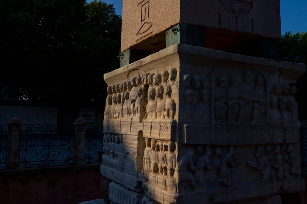 Obelisk Van Theodosius Het Sultanahmet Plein Istanbul Turkije — Stockfoto