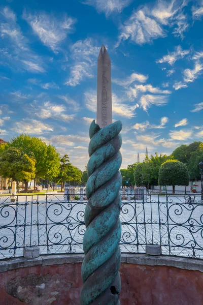 Obelisco Teodósio Praça Sultanahmet Cidade Istambul Turquia — Fotografia de Stock