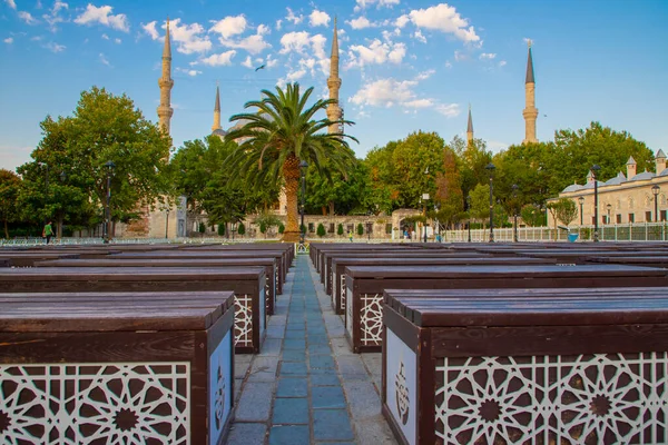 Mesquita Sultanahmet Mesquita Azul Noite Istambul Turquia — Fotografia de Stock