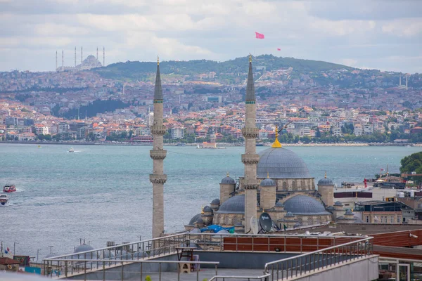 Турция Стамбул Босфор Азиатский Стамбул Мечети Сулеймание — стоковое фото
