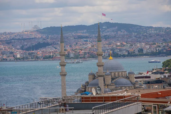 Turcja Stambuł Bosfor Azjatycki Istambuł Meczetu Sulejmaniye — Zdjęcie stockowe