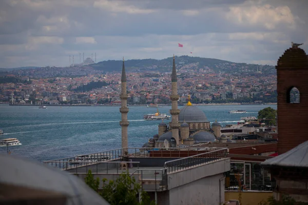 Turcja Stambuł Bosfor Azjatycki Istambuł Meczetu Sulejmaniye — Zdjęcie stockowe