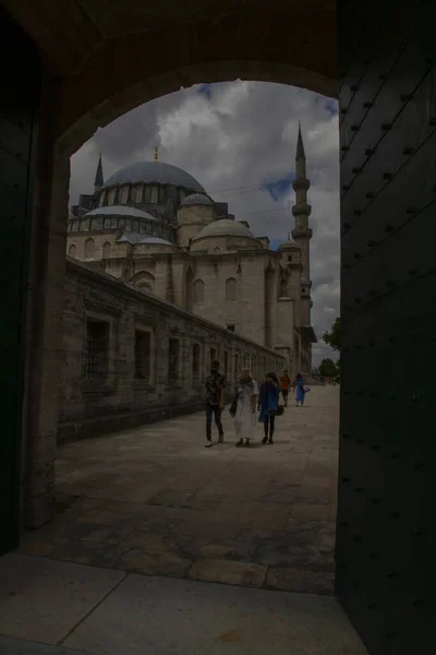 Turkije Istanbul Bosporus Aziatisch Istanbul Van Suleymaniye Moskee — Stockfoto