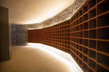 Ünlü Sancaklar Camii Camii 'nin iç manzarası.,