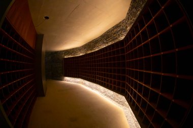 Ünlü Sancaklar Camii Camii 'nin iç manzarası.,