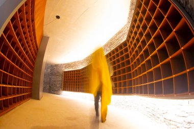 Ünlü Sancaklar Camii Camii 'nin iç manzarası.,