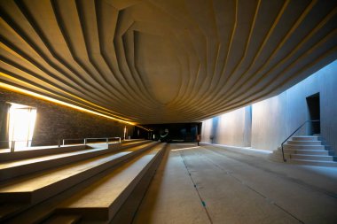 Ünlü Sancaklar Camii Camii 'nin iç manzarası.,