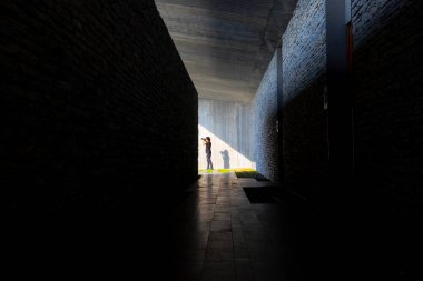 Ünlü Sancaklar Camii Camii 'nin iç manzarası.,