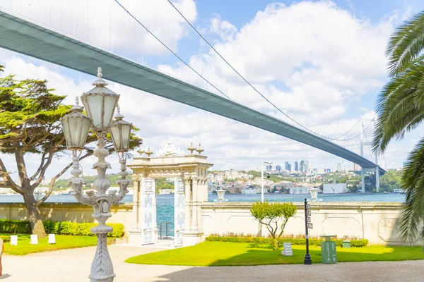 Vista Jardín Del Palacio Beylerbeyi Estambul — Foto de Stock