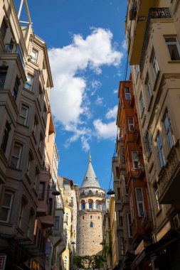 İstanbul Galata Köprüsü manzaralı.