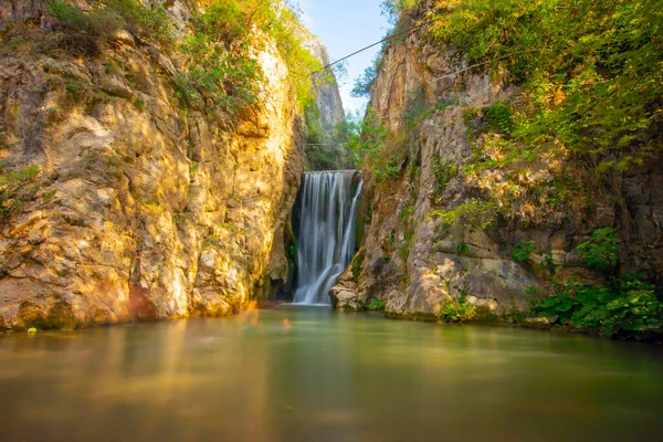 Yarhisar Waterfall Located Bursa Turkey Important Tourism Region — Stock Photo, Image