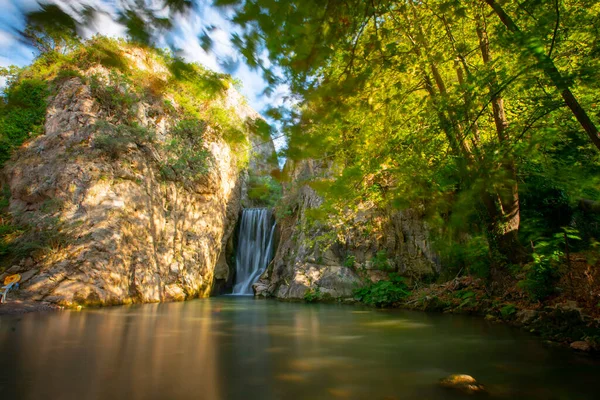 Yarhisar Waterfall Beläget Bursa Turkiet Viktig Turistregion — Stockfoto