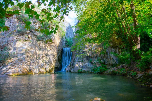 Yarhisar Waterfall Που Βρίσκεται Στη Μπούρσα Της Τουρκίας Είναι Μια — Φωτογραφία Αρχείου
