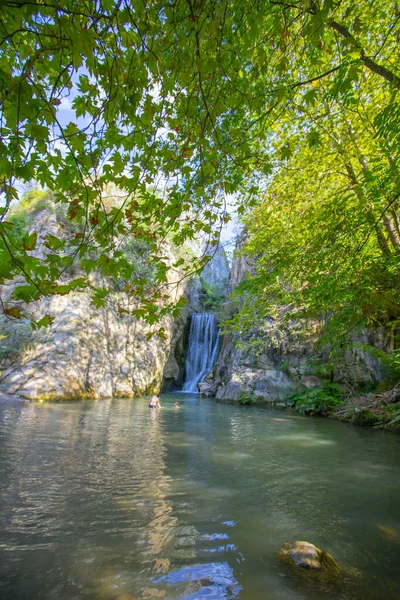 Yarhisar Waterfall Beläget Bursa Turkiet Viktig Turistregion — Stockfoto