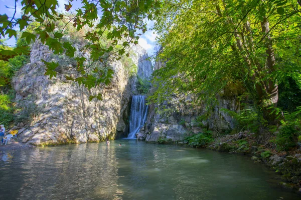 Ярхисарский Водопад Расположенный Бурсе Турция Является Важным Туристическим Регионом — стоковое фото