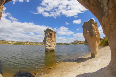 Phrygian Valley 'den Emre baraj gölü, hsaniye, Türkiye