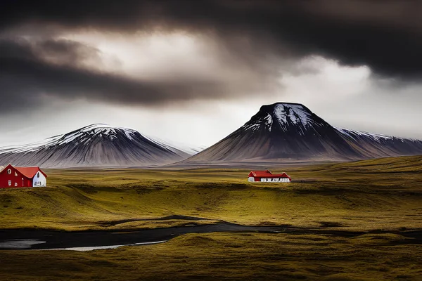 Самые Красивые Ландшафты Исландии — стоковое фото