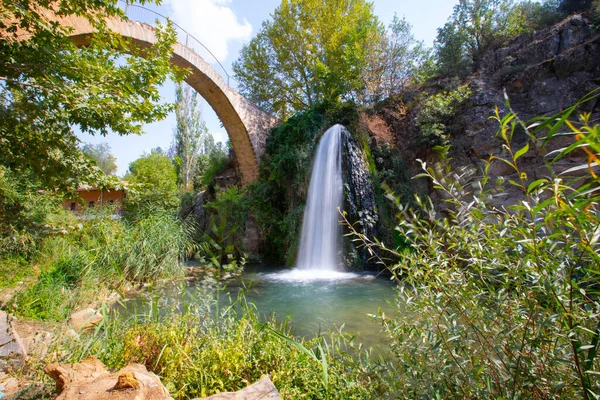 Panorama Landscape Cilandiras Bridge Aka Clandras Kprs Waterfall Karahalli Usak — Stock Photo, Image
