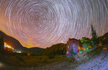 Stars Exposure Cubuk Lake, Goynuk, Bolu, Turkey