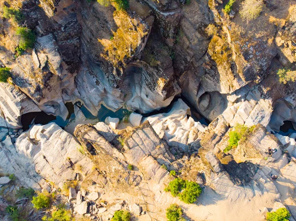 日没のタシャラン渓谷自然公園渓谷 別名タシャランVadisi の岩の形成の素晴らしい風景 トルコウサク ウサク に位置 — ストック写真