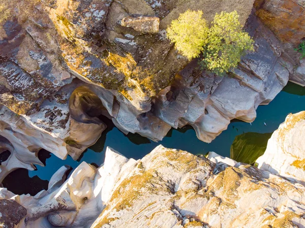 塔斯马尼亚山谷自然公园峡谷 Aka Tayaran Vadisi 日落时岩石形成的迷人景观 土耳其Usak Usak — 图库照片