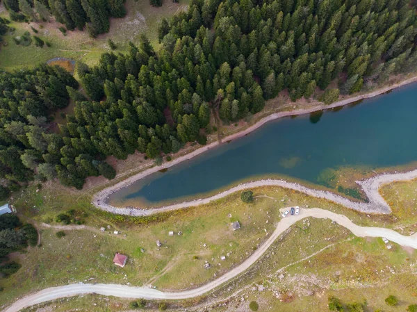 Stock image Aerial view of Fish Lake ( Balikgol )