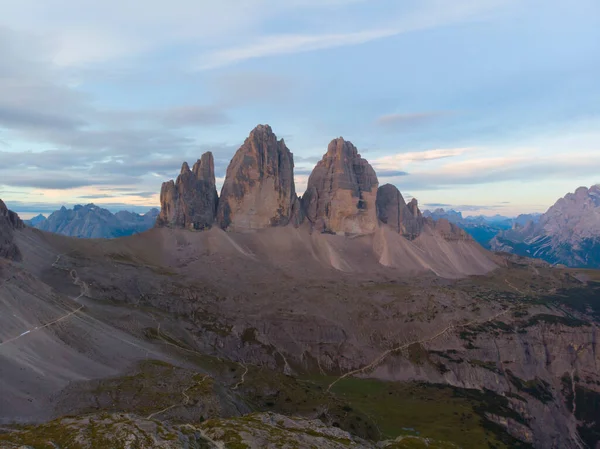 Famous Tre Cime Lavaredo Situated Veneto South Tyrol Northern Italy — Foto Stock
