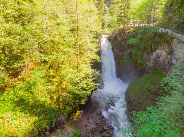 Водоспад Палавіт Зеленим Лісом Різе Туреччина — стокове фото