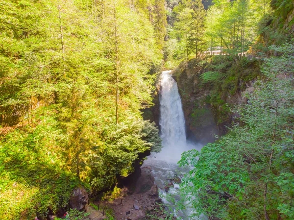 Cachoeira Palovit Com Floresta Verde Rize Turquia — Fotografia de Stock
