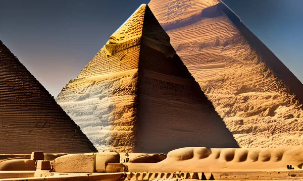 Grandes Pirámides Guiza Egipto —  Fotos de Stock
