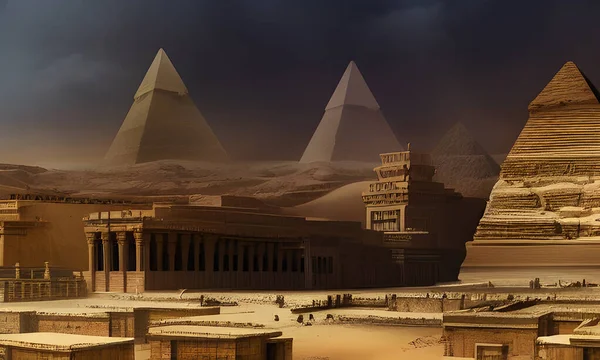 Great Pyramids Giza Egypt — Stock Photo, Image